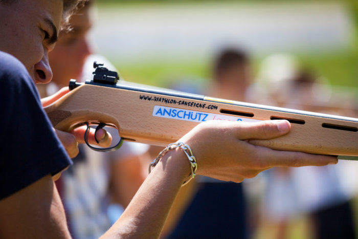 biathlon été au centre sportif du Dévoluy